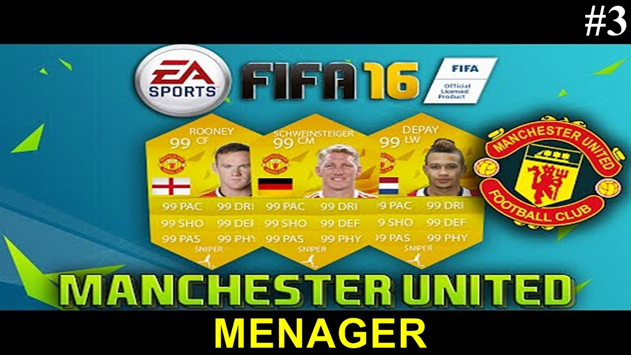 #3 Fifa 16 Manager Manchester United- Trening to podstawa :D