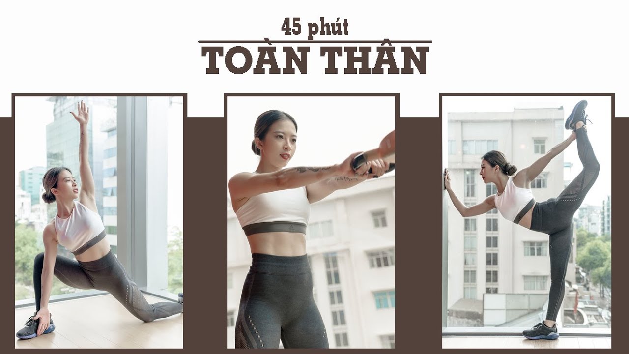 45 phút tổng hợp CARDIO CƠ toàn thân (500 calories, all level) | Hana Giang Anh | Workout #74