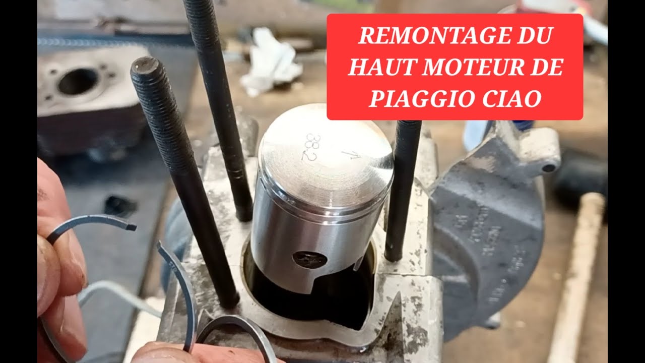 Réfection haut moteur et carburateur du Piaggio Ciao