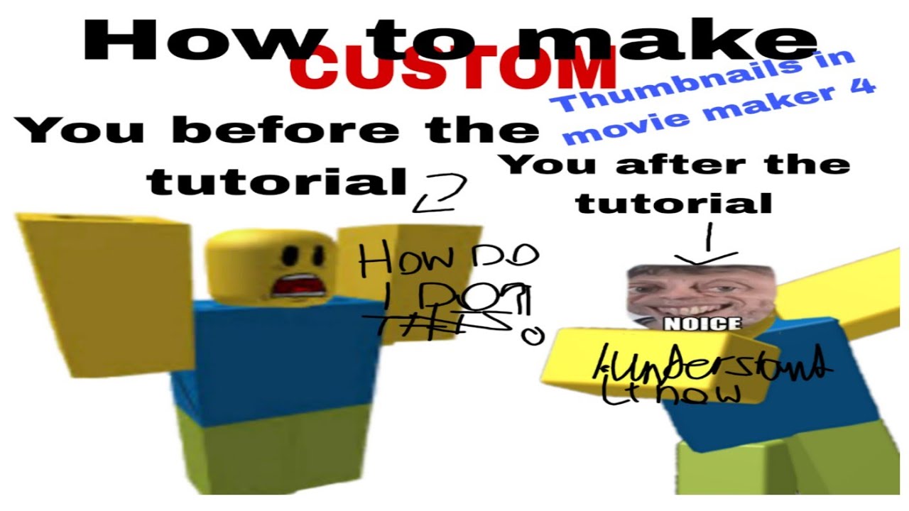 How to make custom thumbnails in movie maker 4