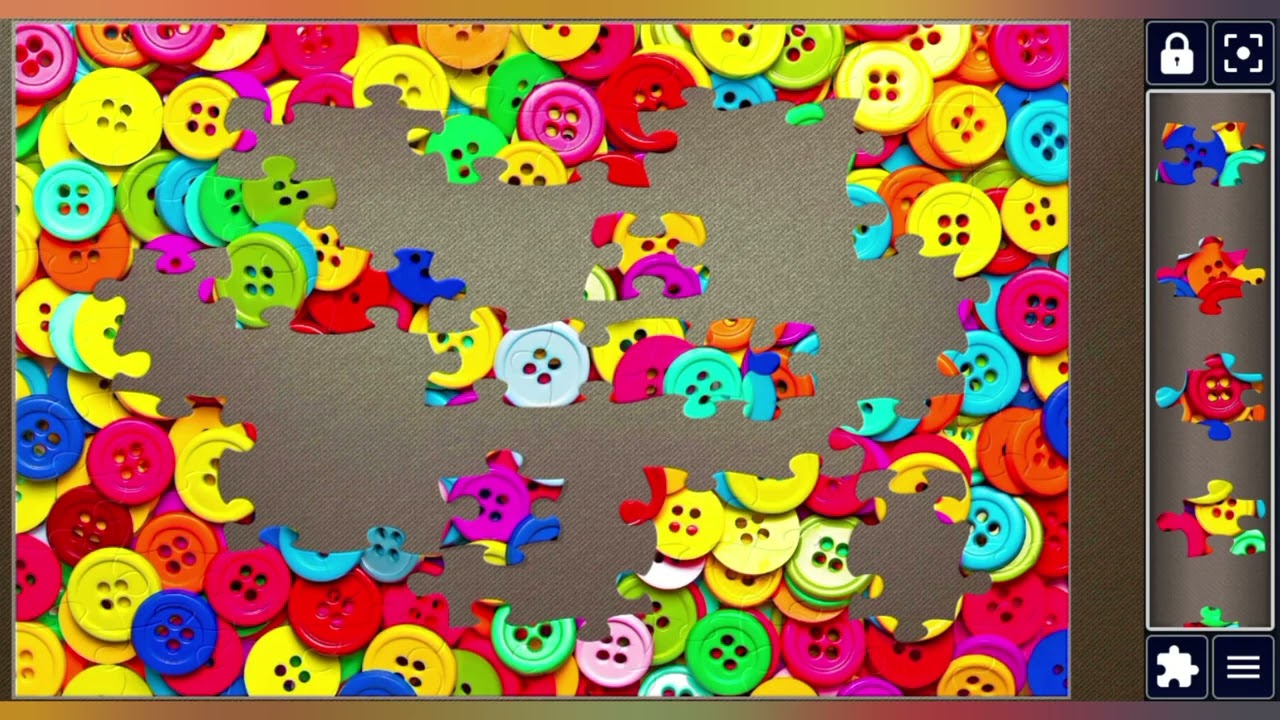 Bright & Colorful Buttons jigsaw puzzle 🌈💥🎉🧩//
