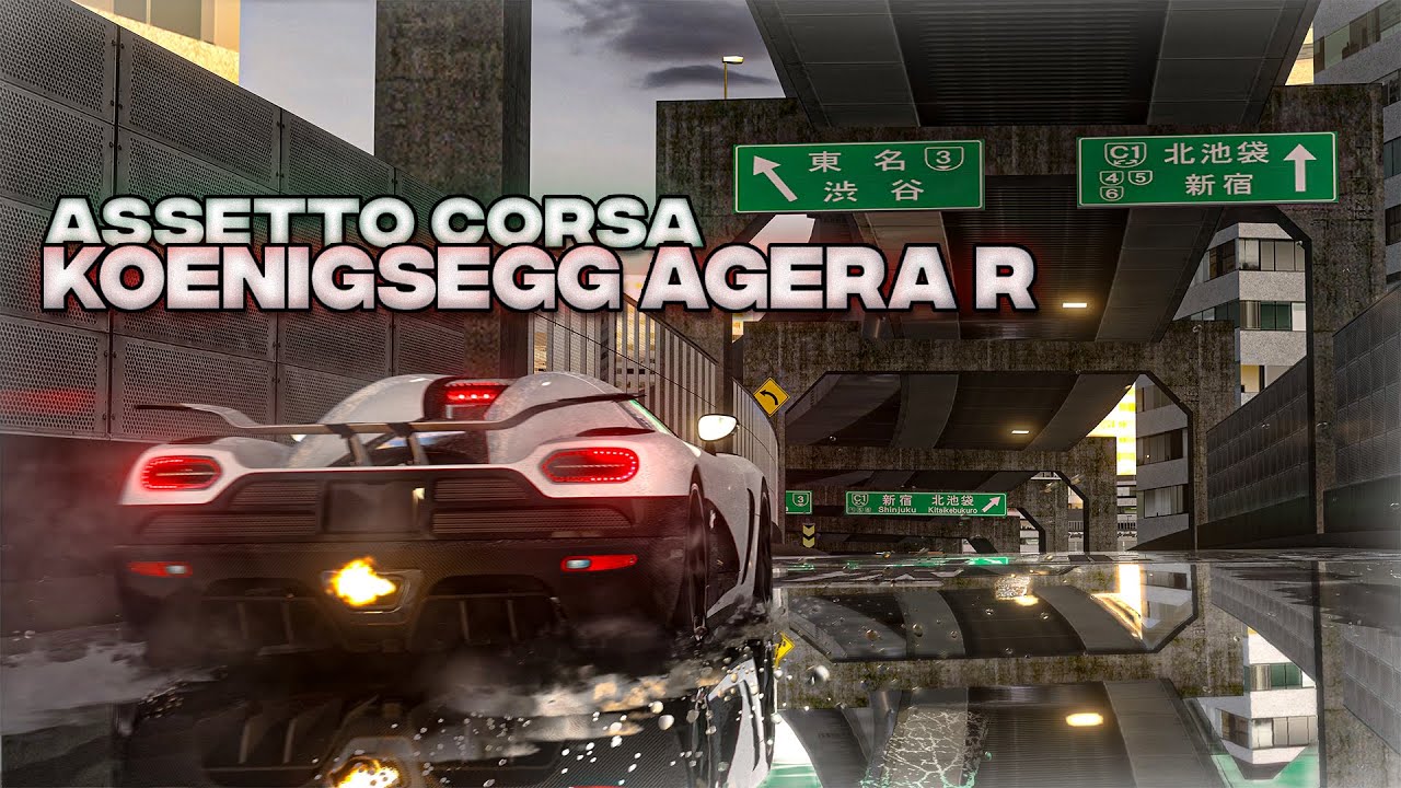 Assetto Corsa - Koenigsegg Agera R on Shuto Expressway !