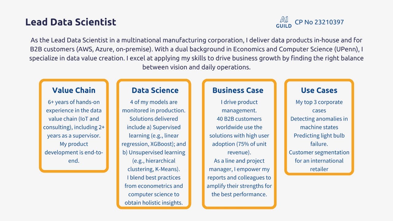Lead Data Scientist