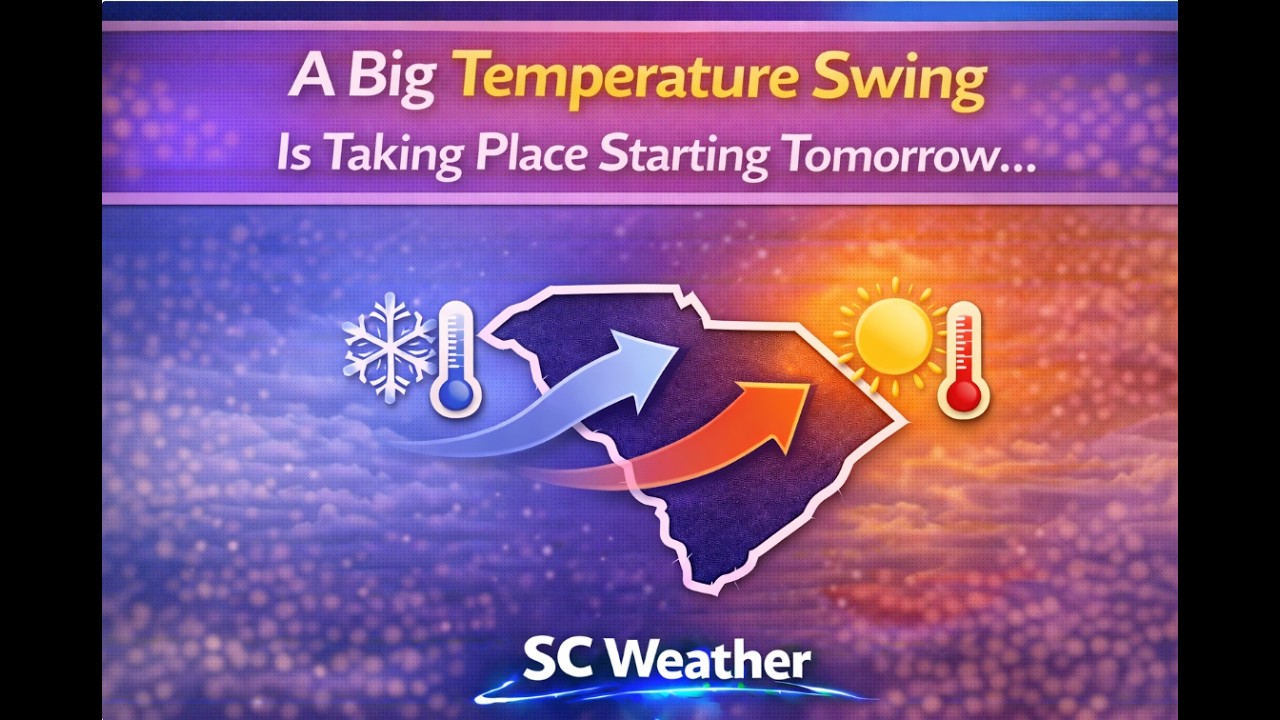 A Big Temperature Swing Is Taking Place Starting Tomorrow...