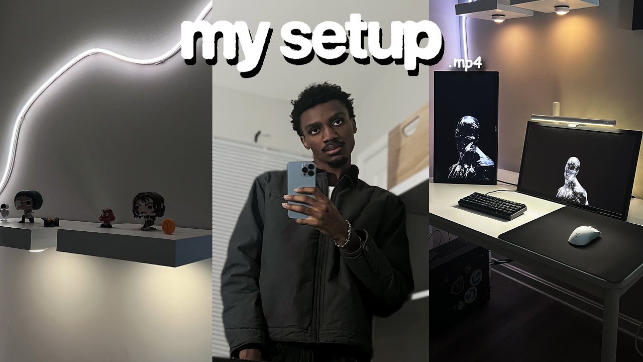 building my gaming setup in my dream room