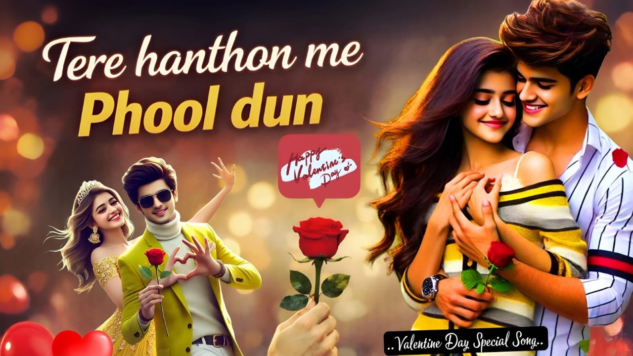 Tere Hathon Me Phool Dun 🌹 | Valentine’s Day Special Romantic Song 2026 ❤️ | Love Melody