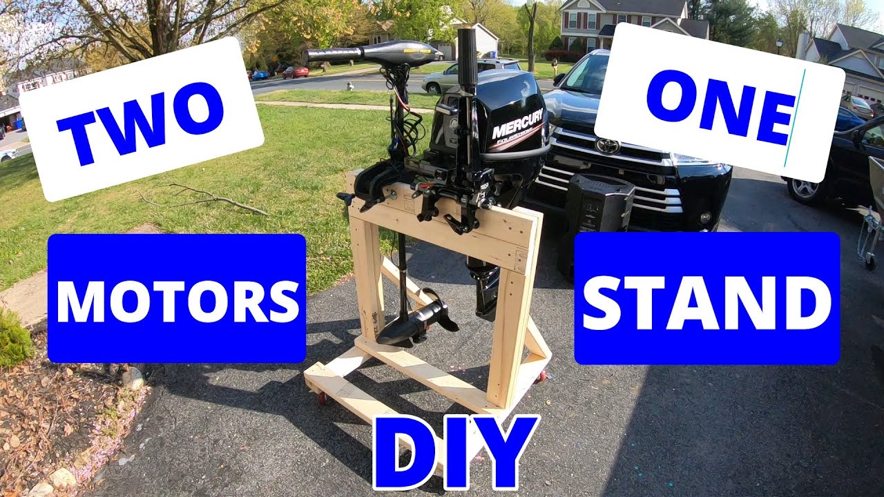 DIY Outboard Motor Stand for TWO MOTORS