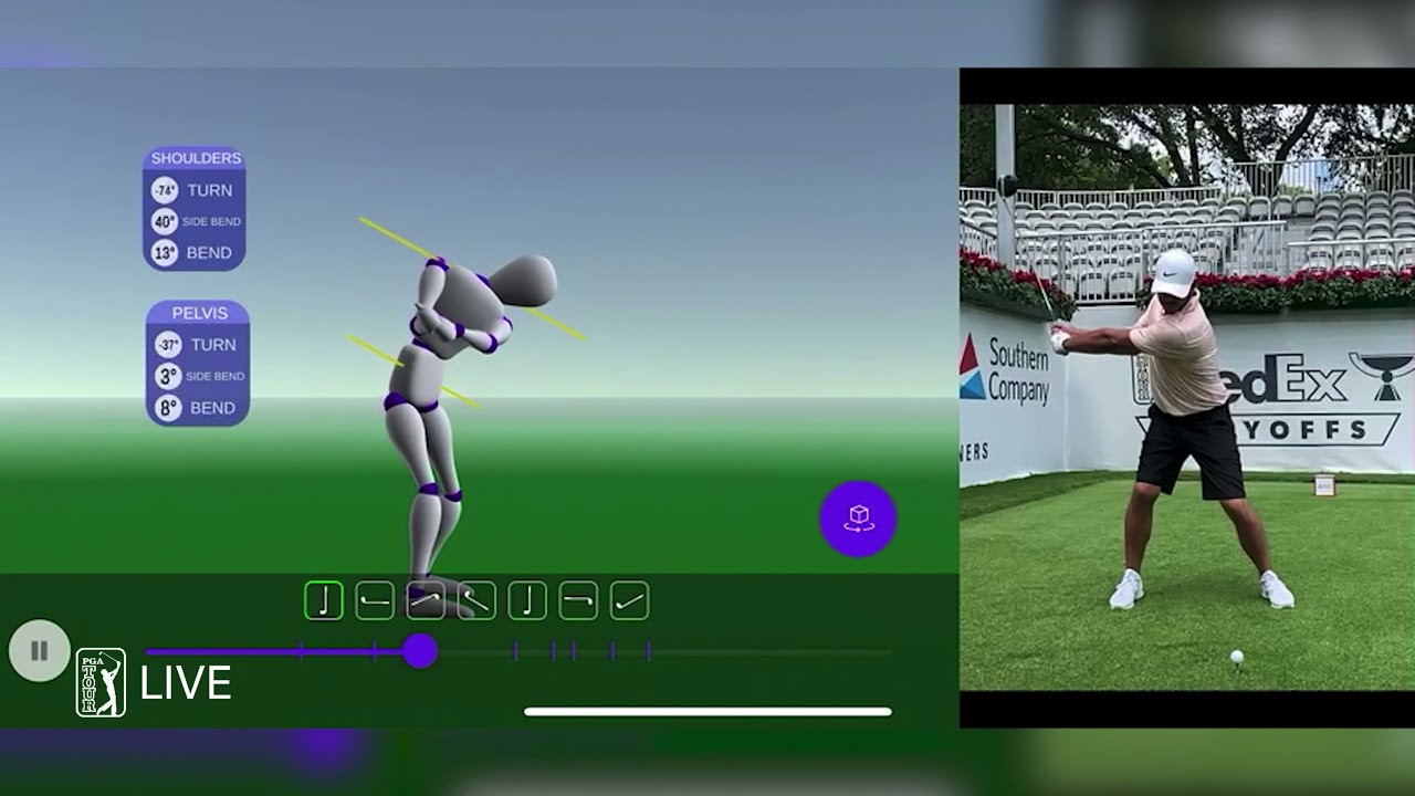 Brooks Koepka / Extreme Slow Motion Driver Golf Swing 3D Motion Capture (2021)