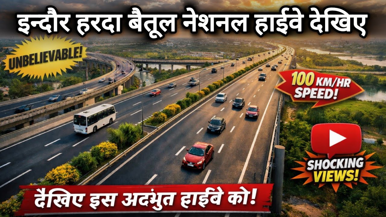 देखिए चालू होगे यातायात INDORE HARDA FOURLANE NATIONAL HIGHWAY UPDATE इन्दौर बैतूल नेशनल हाईवे