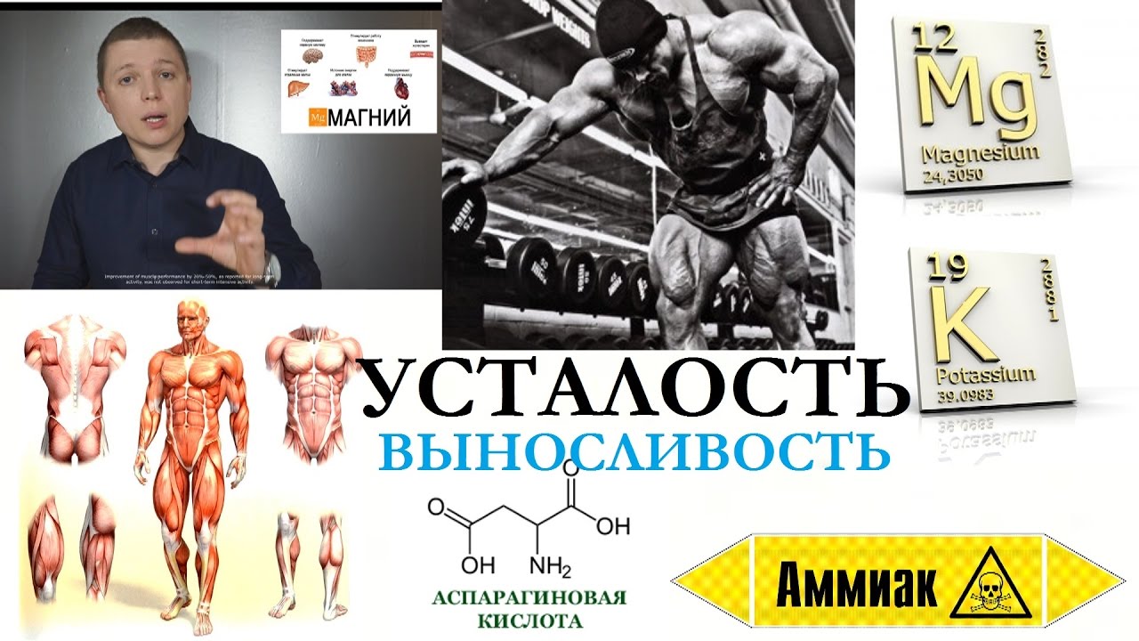 Усталость | Выносливость. Магния и Калия Аспартат. Magnesium Potassium Aspartate.