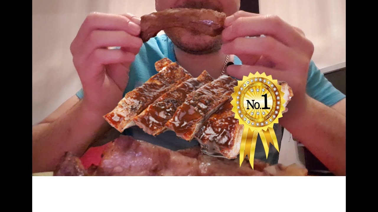 ASMR - Eating The Best BBQ Ribs IN The World + Receipe