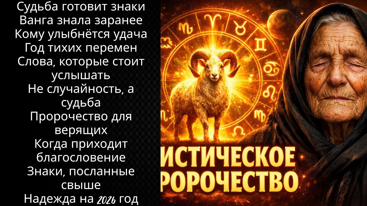 Ванга предупреждала: кому судьба улыбнётся в 2026