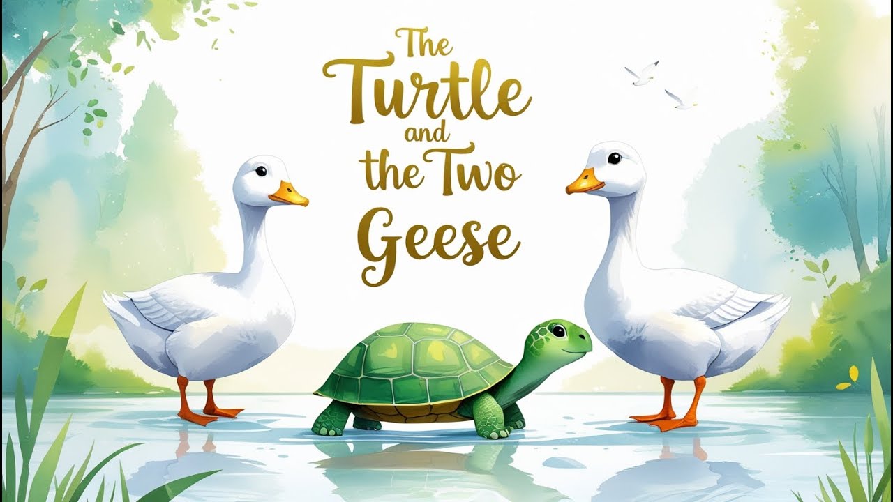 The Turtle and the Two Geese - Indian Folktale for Kids | Moral Stories for Kids