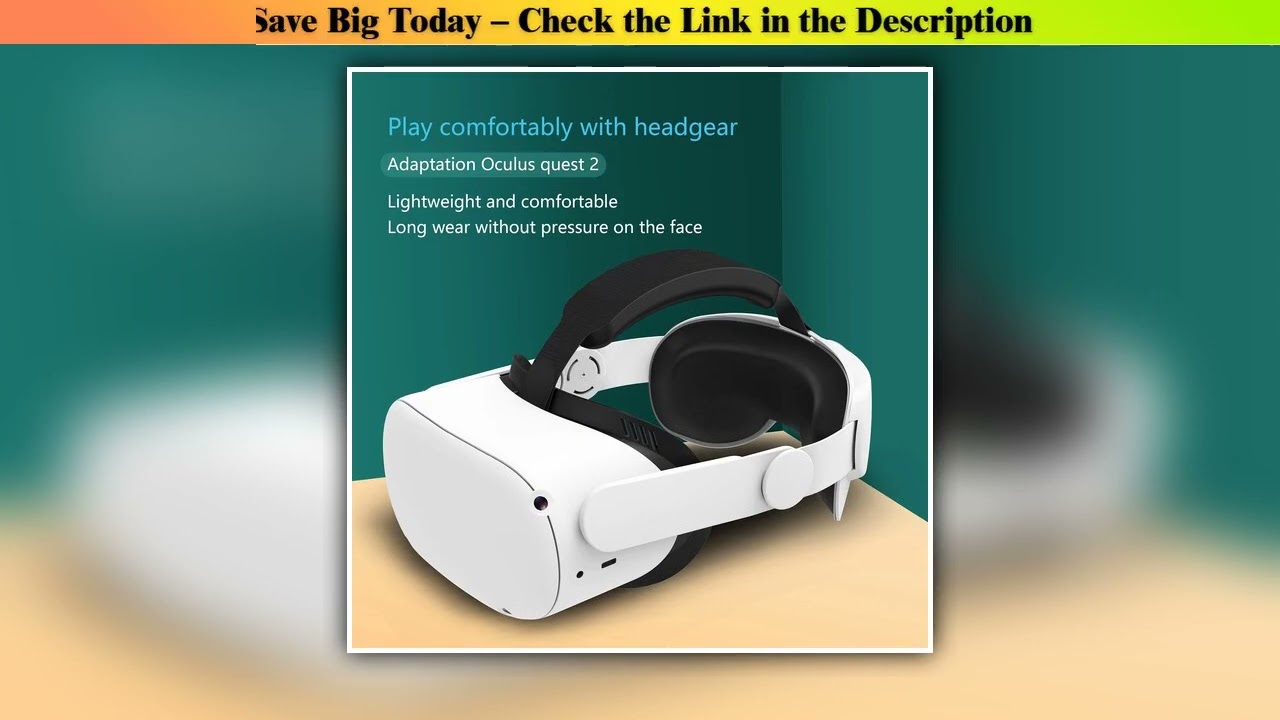 Deal Design Head Strap Accessories Compatible With Quest 2, Elite Strap For Enhanced Support And Co