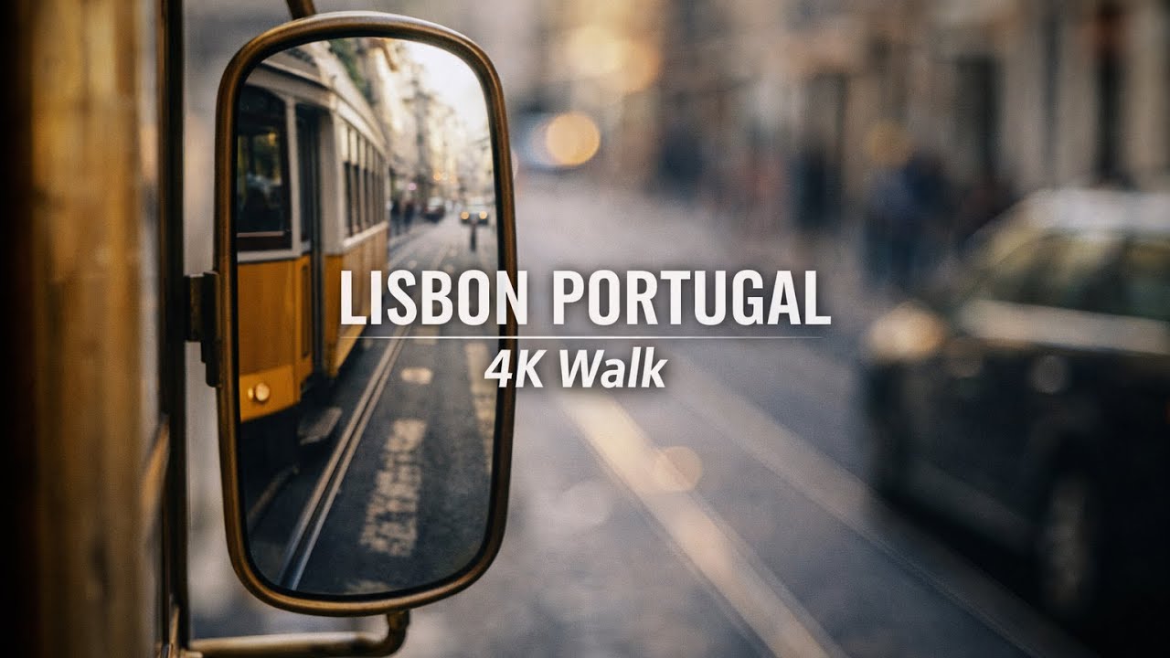 Lisbon 4K City Walk – The Light Between Moments
