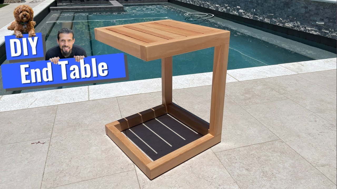 Easy DIY End Table // Patio Furniture Set