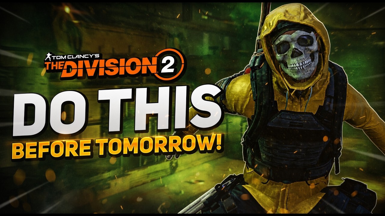 *DON'T FORGET THIS BEFORE TOMORROW* The Division 2: How to MAX OUT Optimization Materials TODAY!