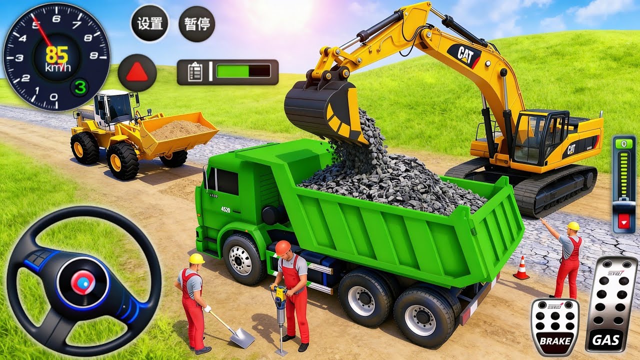 لعبة بناء منزل العاب البناء والنقل الثقيلة العاب سيارات العاب اندرويد #12 Android Gameplay