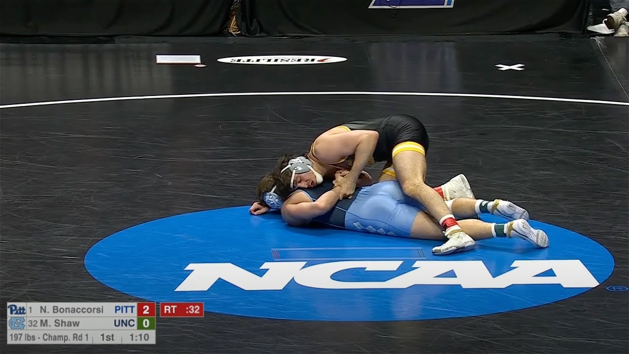 197lbs Nino Bonaccorsi (Pitt) vs Max Shaw (North Carolina)
