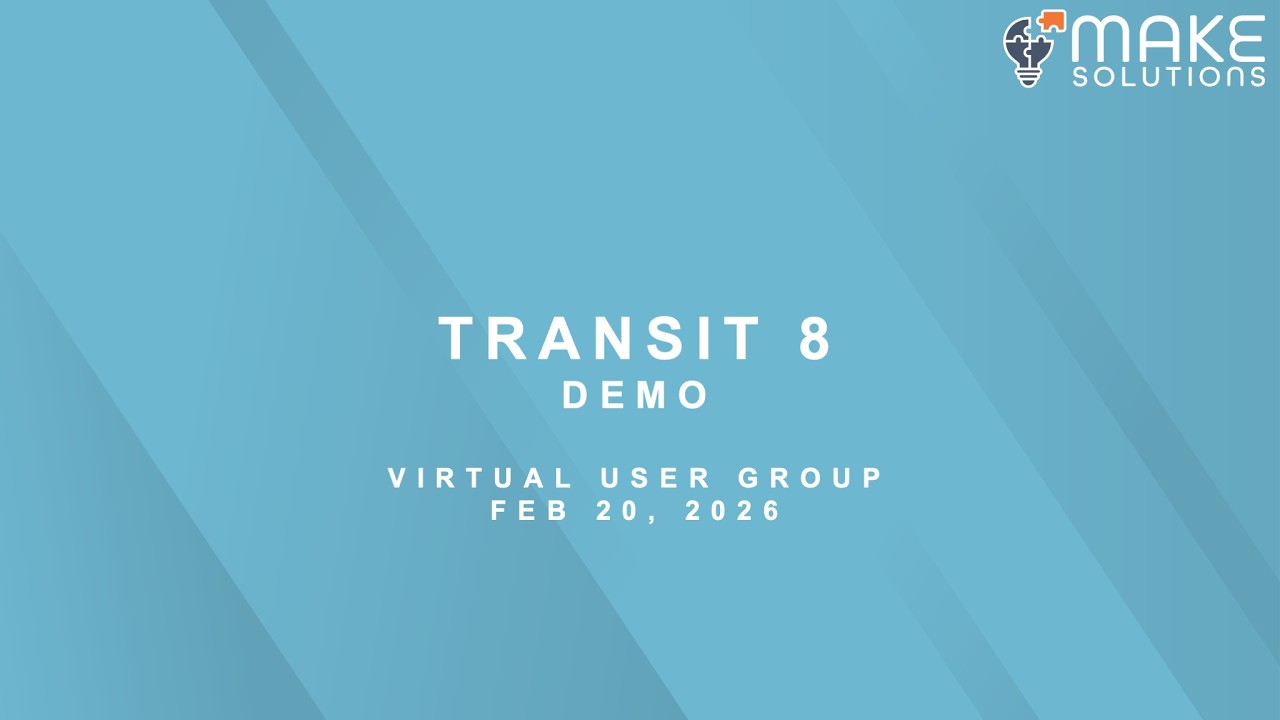 TransIT Virtual User Group Lunch'n'Learn 2026/02/20 - TransIT Project Introduction