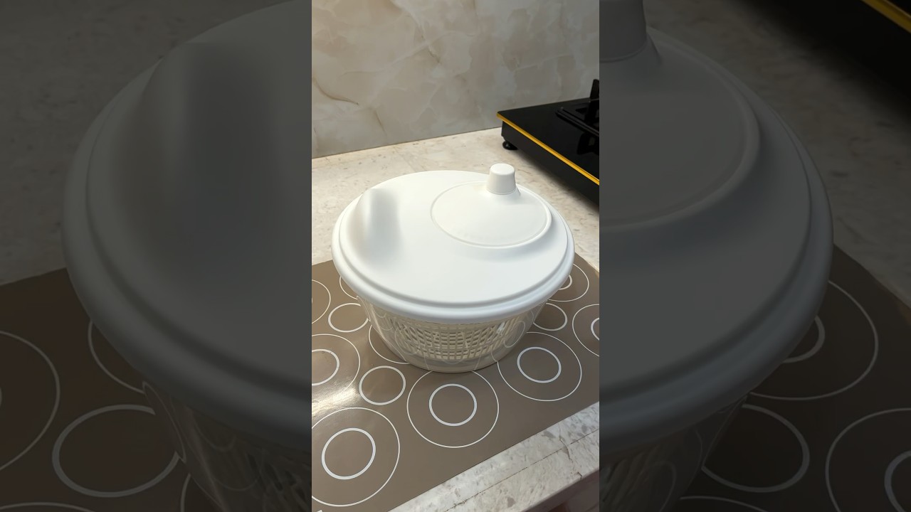 Washing Veggies Just Got FUN 🥬 IKEA Spinner in Action! #ikeafinds #ytshorts #kitchenhacks #viral