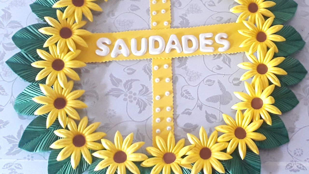 coroa para finados em eva - venda apartir de 35 reais.