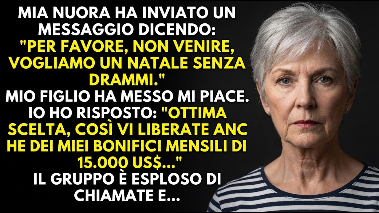 Mia nuora mi ha vietato il Natale: “Niente drammi!” E mio figlio ha messo like…