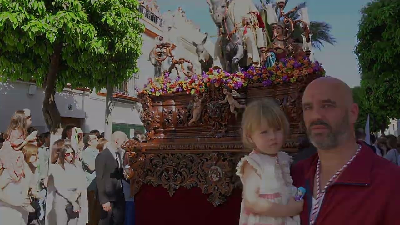 2023. Nuestro Señor Jesucristo en su Entrada en Jerusalén. Salida desde el Templo de San Sebastián.
