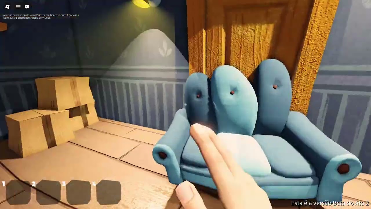 Hello Neighbor no roblox é bizarro kkkkkkkk ato 1