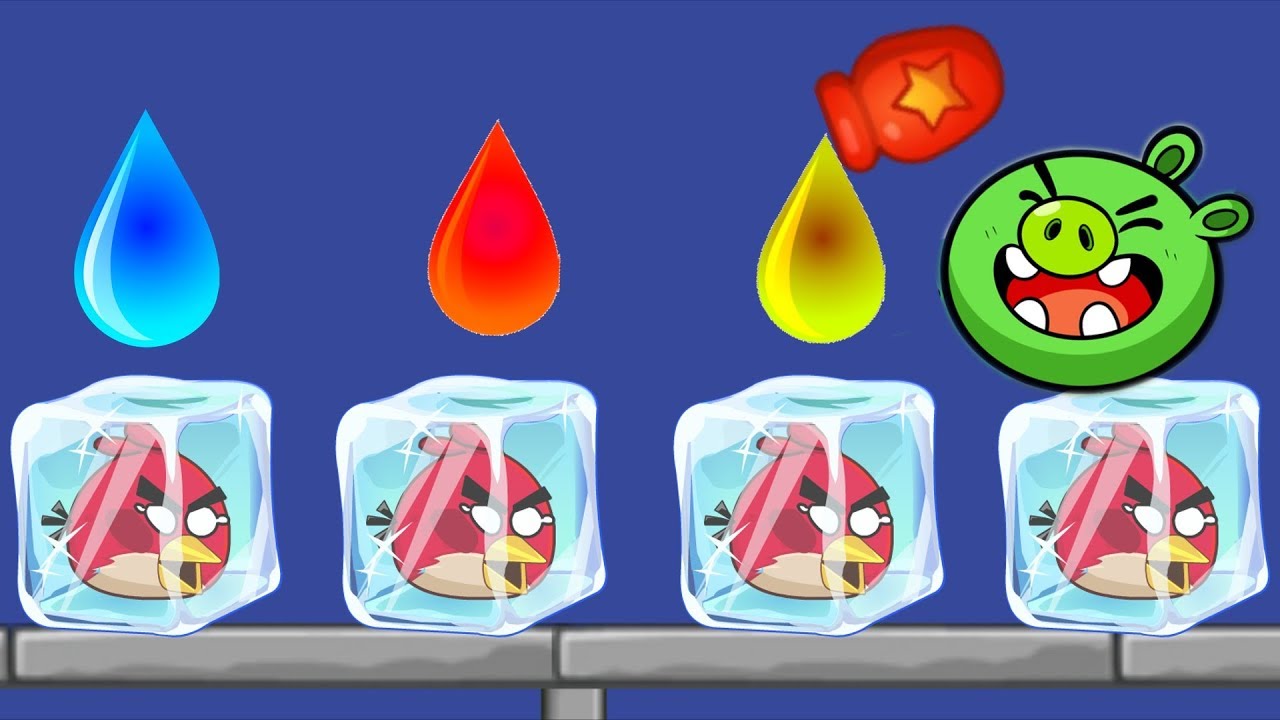 Unfreeze Angry Birds - DRAWING WATER WAY TO RESCUE ANGRY BIRDS GAMEPLAY WALKTHROUGH!