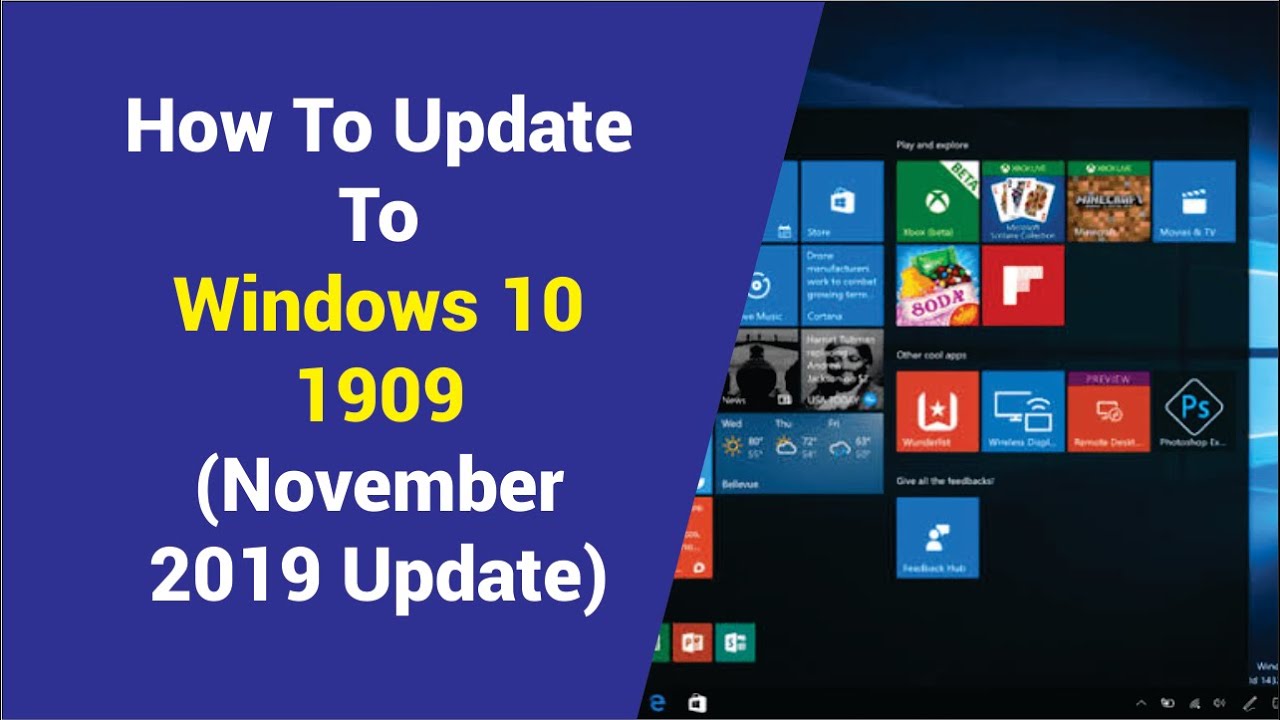 How To Download & Update To Windows 10 1909 - November 2019 Update