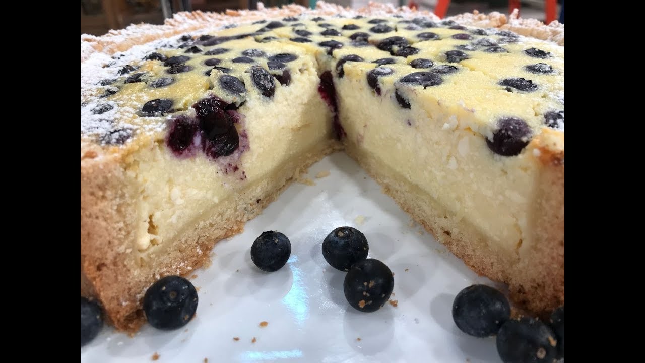 Tarta de ricota y arándanos