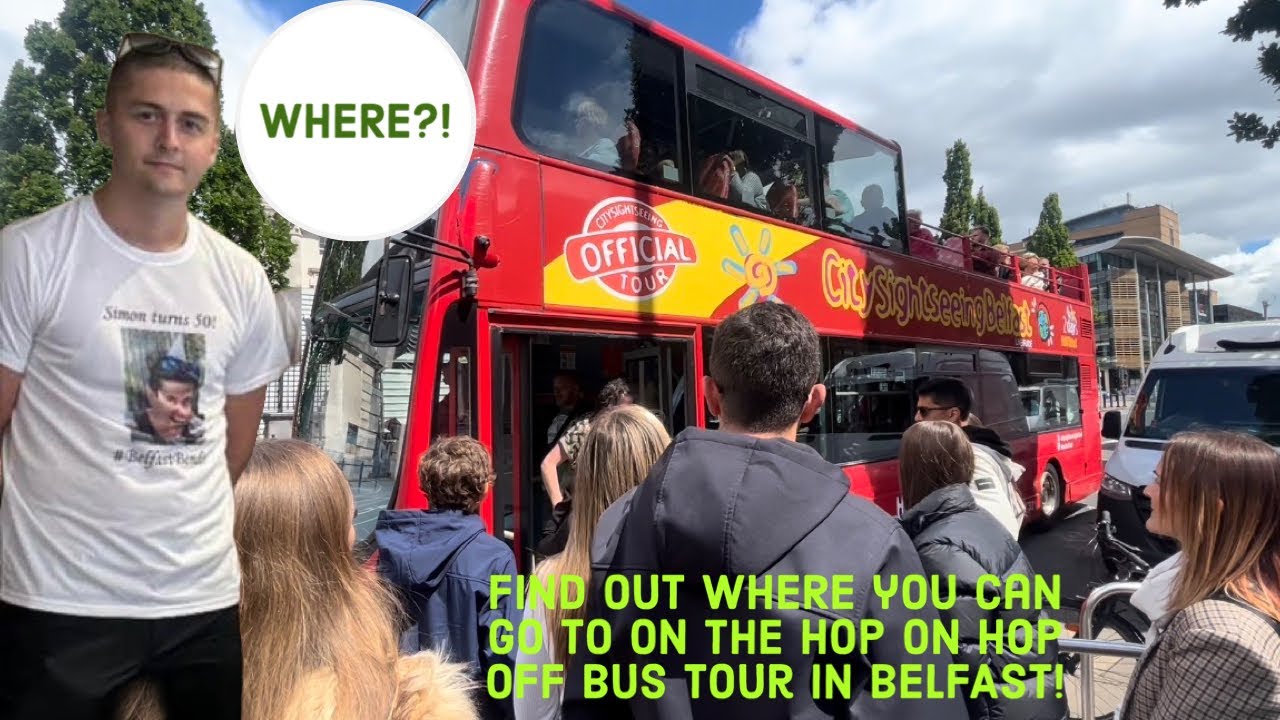 What you can see using the hop on, hop off bus tour in BELFAST!!