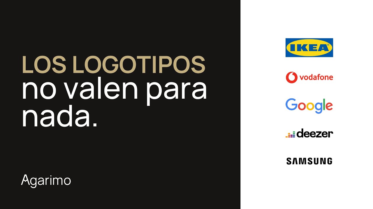 Los logotipos no sirven para nada (por sí solos) | Agarimo Estudio