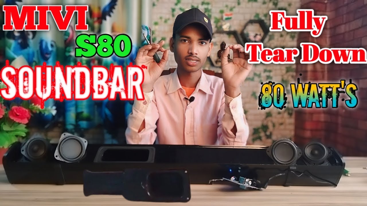 Mivi S80 Soundbar Fully Tear Down 👍. Mivi Fort 80 Watt's Soundbar Fully Tear Down.