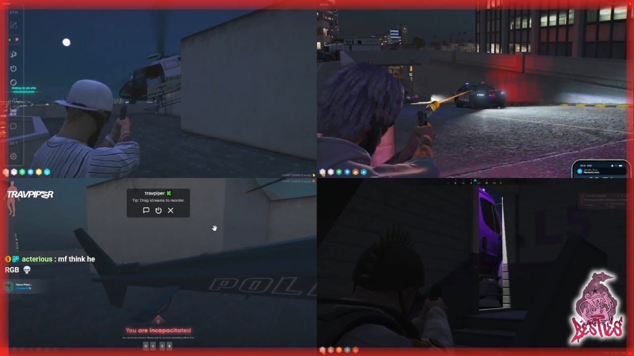 Копы пытаются столкнуть лучших друзей во время ограбления банка | NoPixel 4.0 GTARP