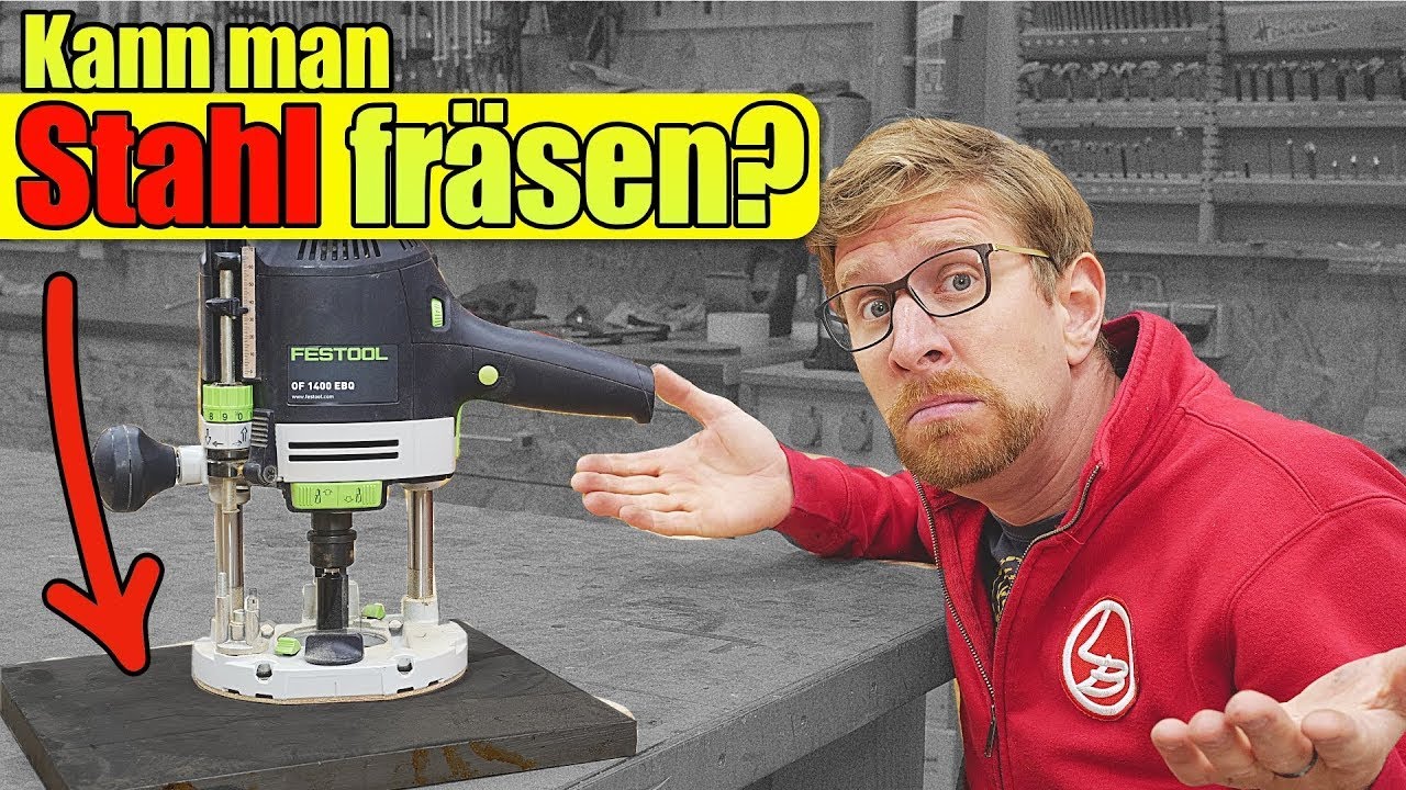 Lasst es uns probieren! EXPERIMENT  | Stahl/Alu mit der Oberfräse fräsen. Geht das?