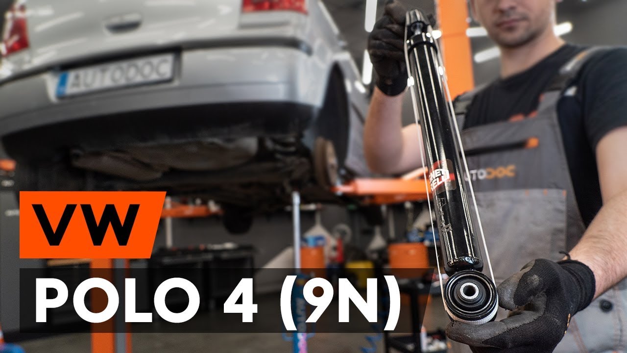 Kuinka vaihtaa takaiskunvaimentimet VW POLO 4 (9N) -merkkiseen autoon [AUTODOC -OHJEVIDEO]