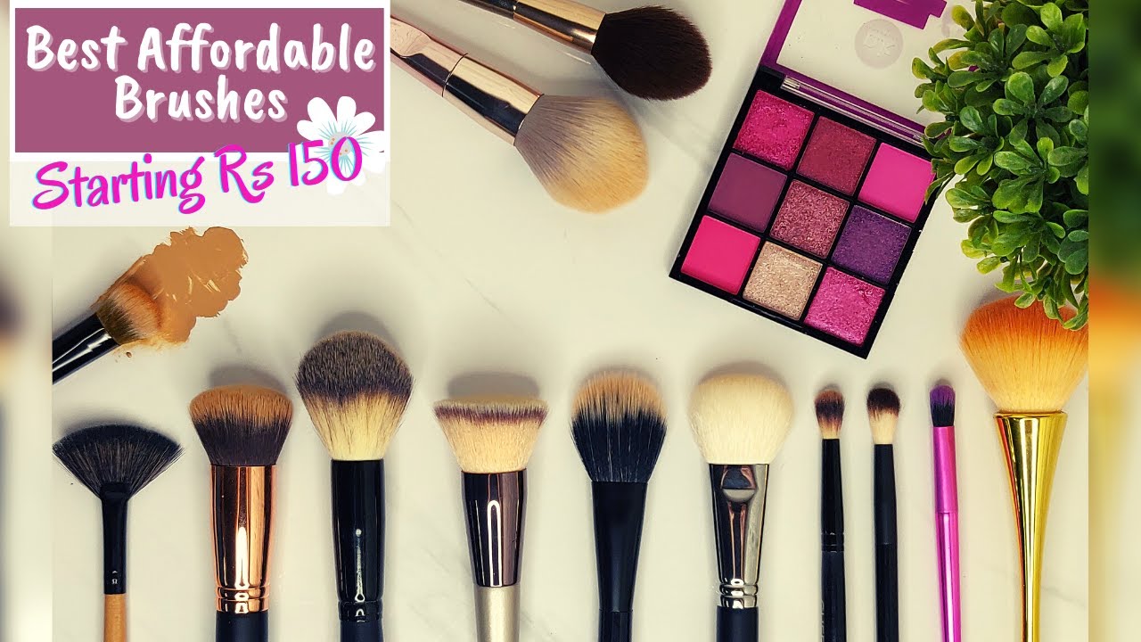 BEST AFFORDABLE SINGLE BRUSHES IN INDIA || PAC, CUFFSNLASHES , WET N WILD , REAL TECHNIQUE & MORE