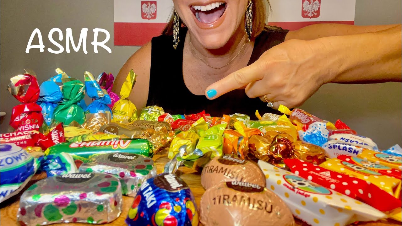 ASMR trying POLISH CANDIES!!!