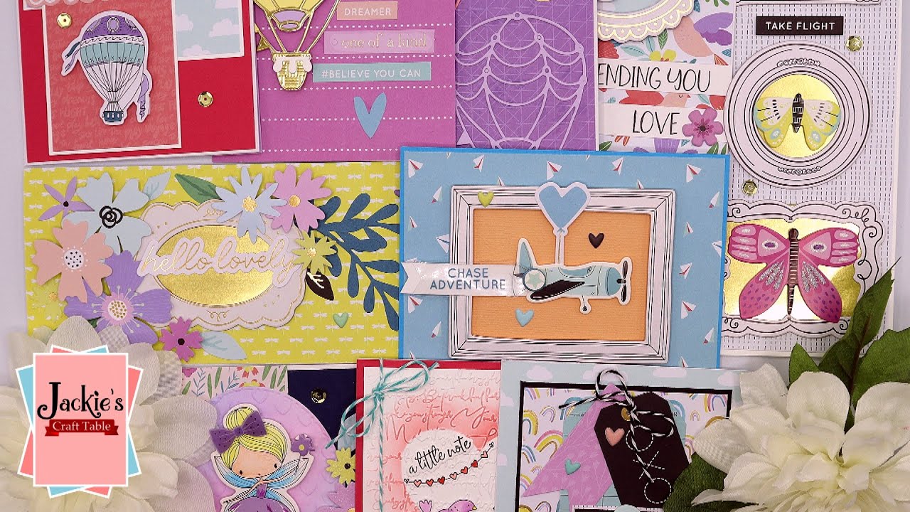 10 Cards, 1 Kit | Spellbinders February 2021 Card Kit | Let Your Heart Soar