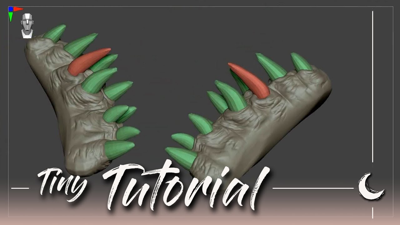 🌙 Zbrush ✣ How to create simple teeth and speed up your workflow / #05