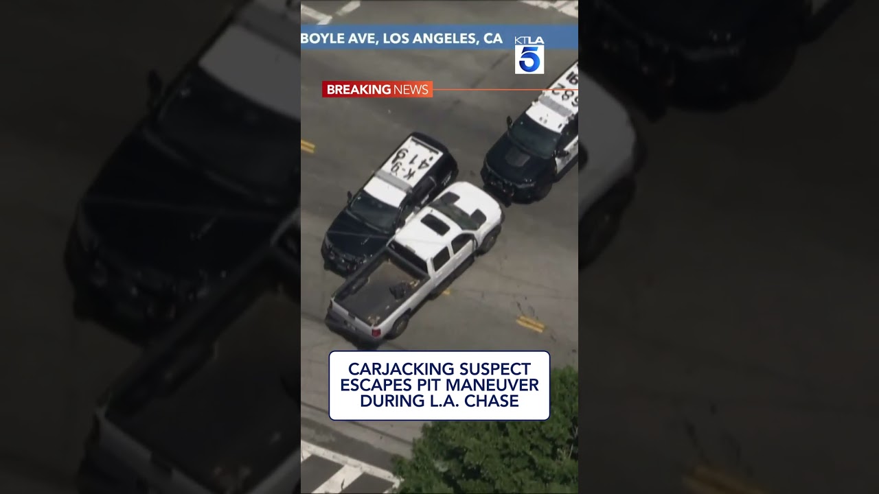 #BREAKINGNEWS: Carjacking suspect leads CHP on hours-long chase, escapes PIT maneuver.