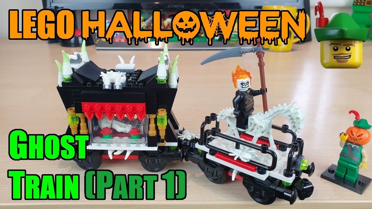 LEGO Хэллоуин — MOC «Поезд-призрак» (часть 1) 🎃🦇👻🚆🏹
