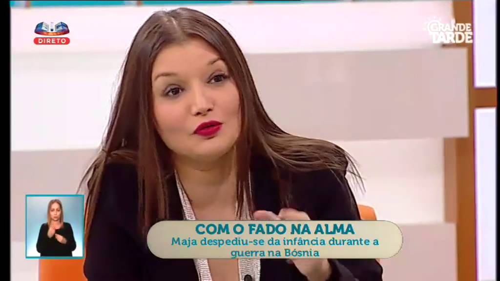 Maja Milinkovic fadista bósnia - Grande tarde na SIC