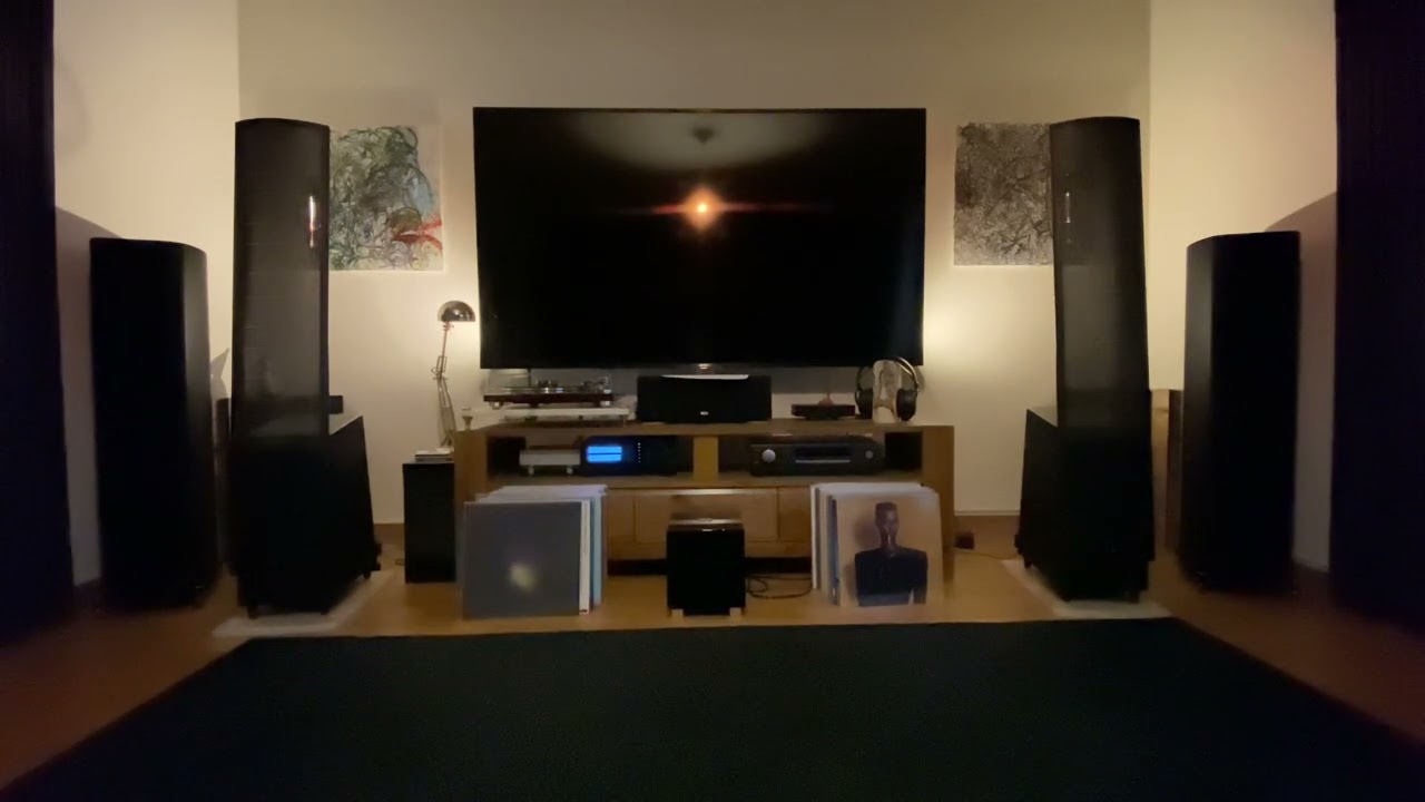Martin Logan ESL+Cambridge Audio EVO 150.