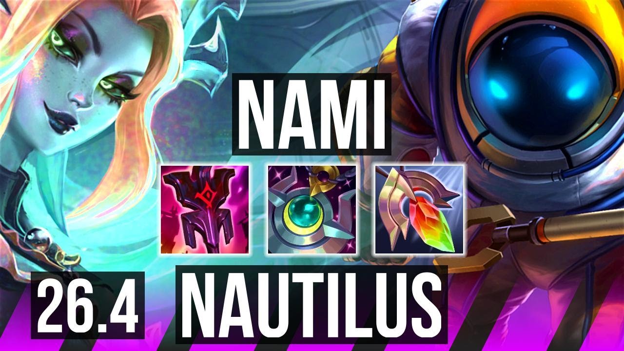 NAMI & Smolder vs NAUTILUS & Caitlyn (SUP) | Good KDA: 2/1/24 | EUNE Master | 26.4