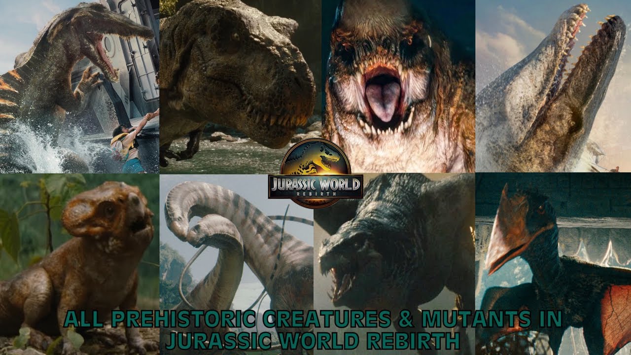 All Prehistoric Creatures & Mutants In Jurassic World Rebirth