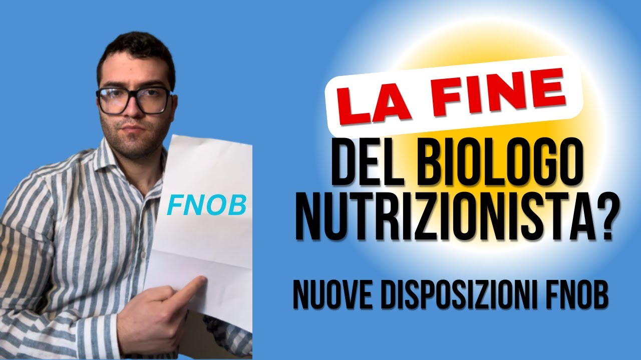 Nuove disposizioni FNOB: la fine del biologo nutrizionista?