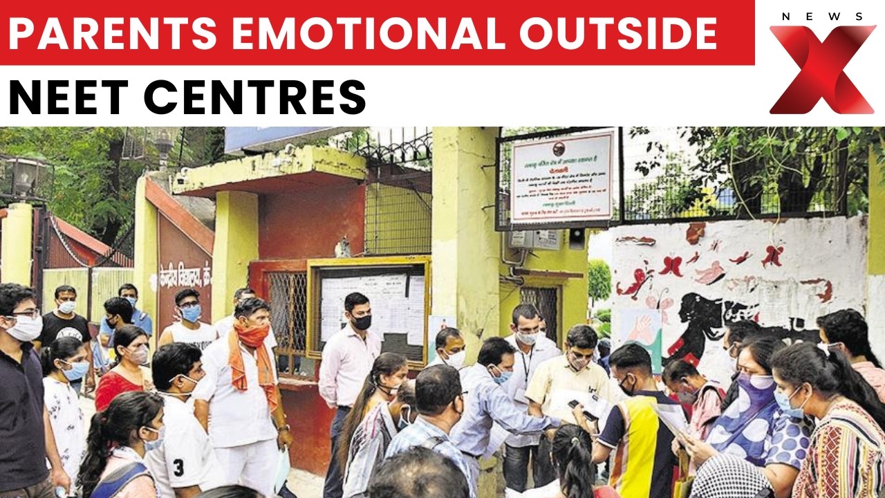 NEET UG 2026: Emotional Scenes Outside Centres as Students Enter High-Security Re-Exam | NewsX